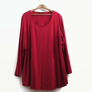 Toni T Red Tunic Top